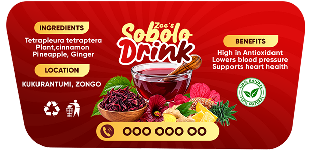 Sobolo Drink Label PSD Template