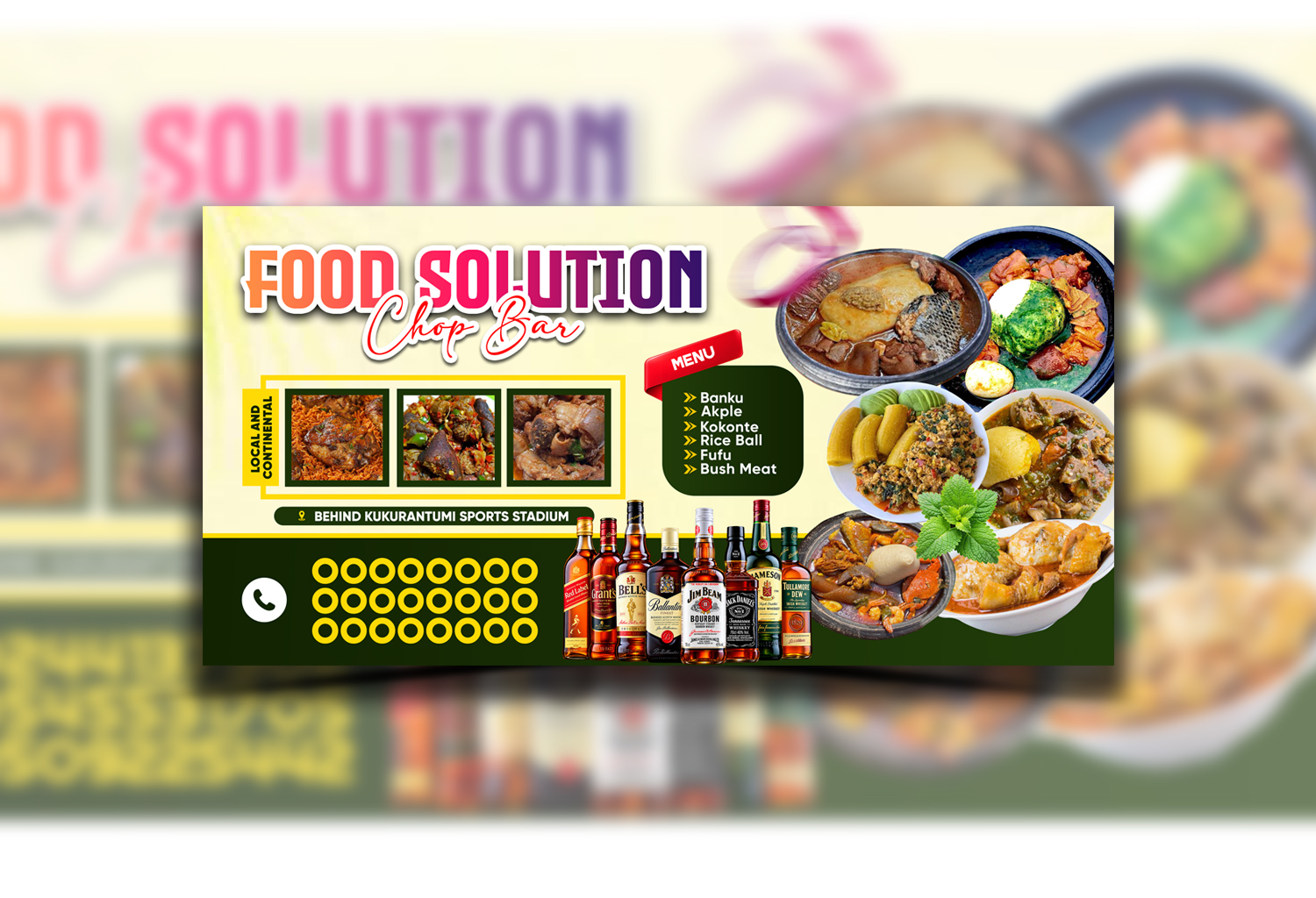 Food Flyer Design PSD Template