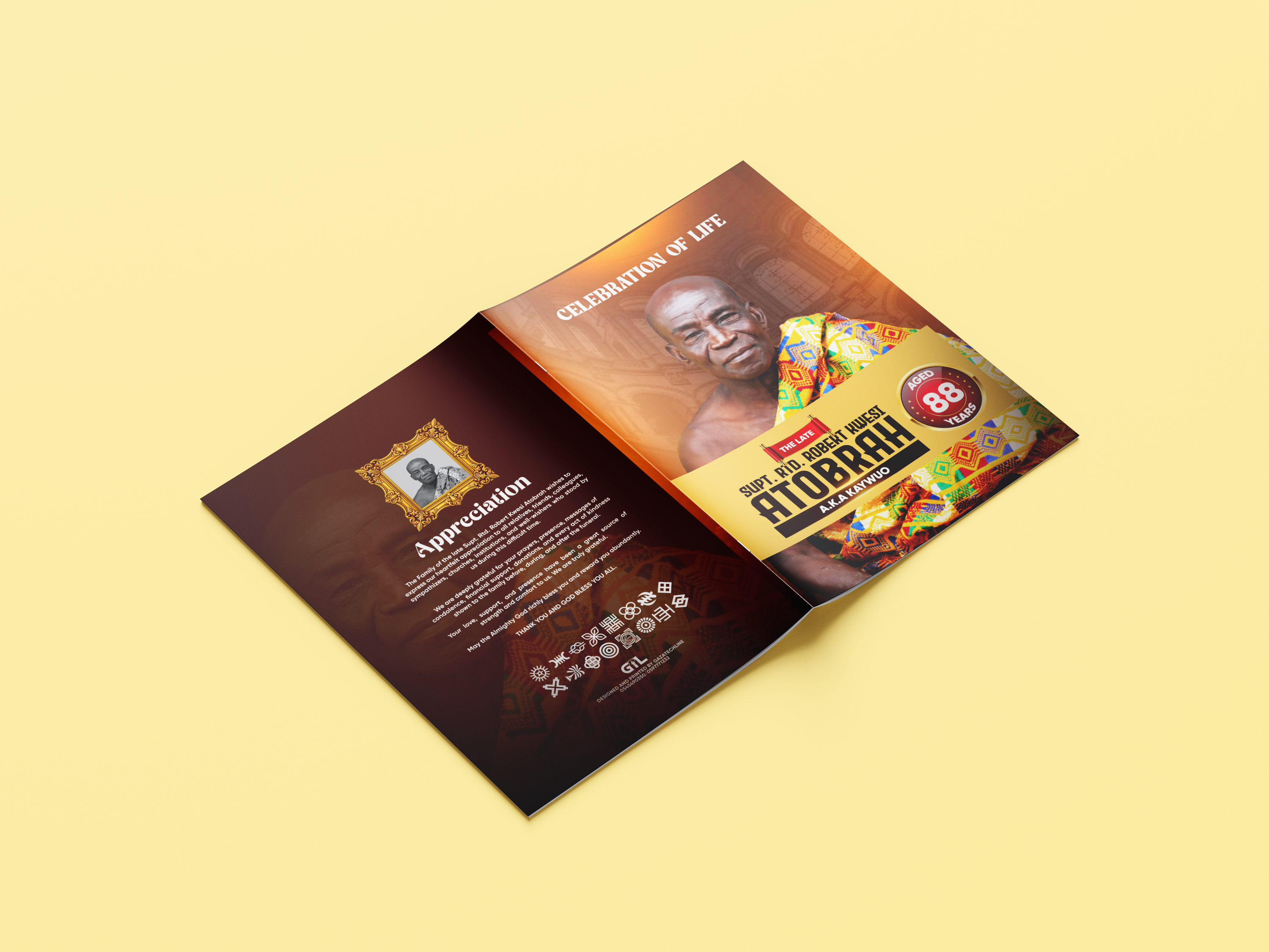 Professional Brochure Cover Design PSD Template